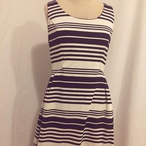 Merona striped fit and flare Medium